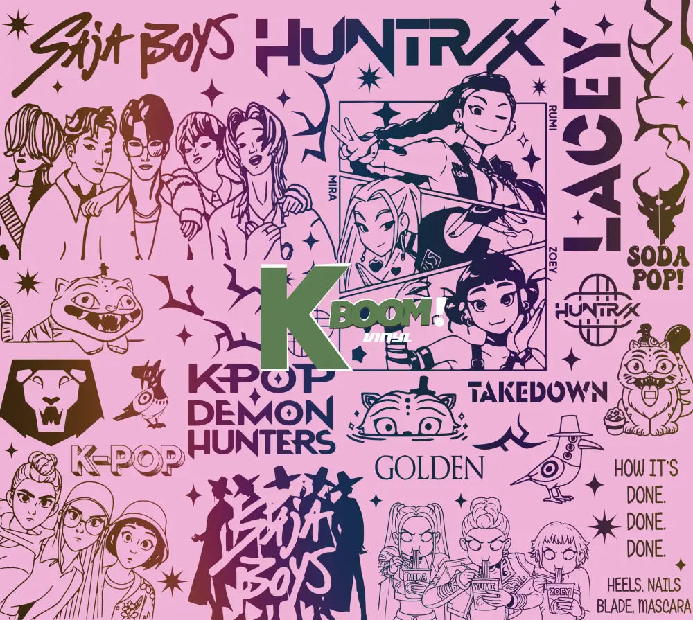 20 Oz Skinny Tumblers Kpop design 1 16 images to choice from