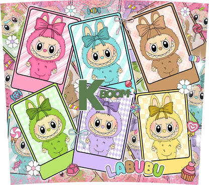 20 Oz Skinny Tumblers Labubu design 10 images to choice from 3