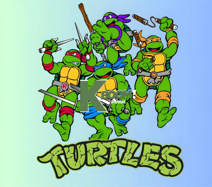 20 Oz Skinny Tumblers Ninja Turtle design 2 21 image to choice from 1