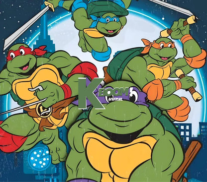 20 Oz Skinny Tumblers Ninja Turtle design 2 21 image to choice from 17