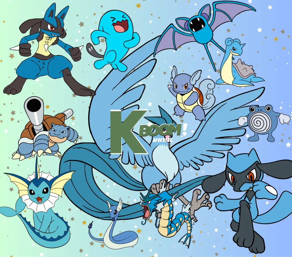 20 Oz Skinny Tumblers Pokémon design 1 30 image to choice from 10