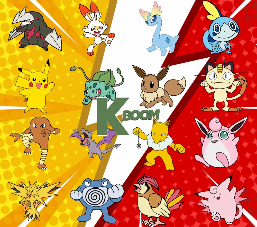 20 Oz Skinny Tumblers Pokémon design 1 30 image to choice from 12