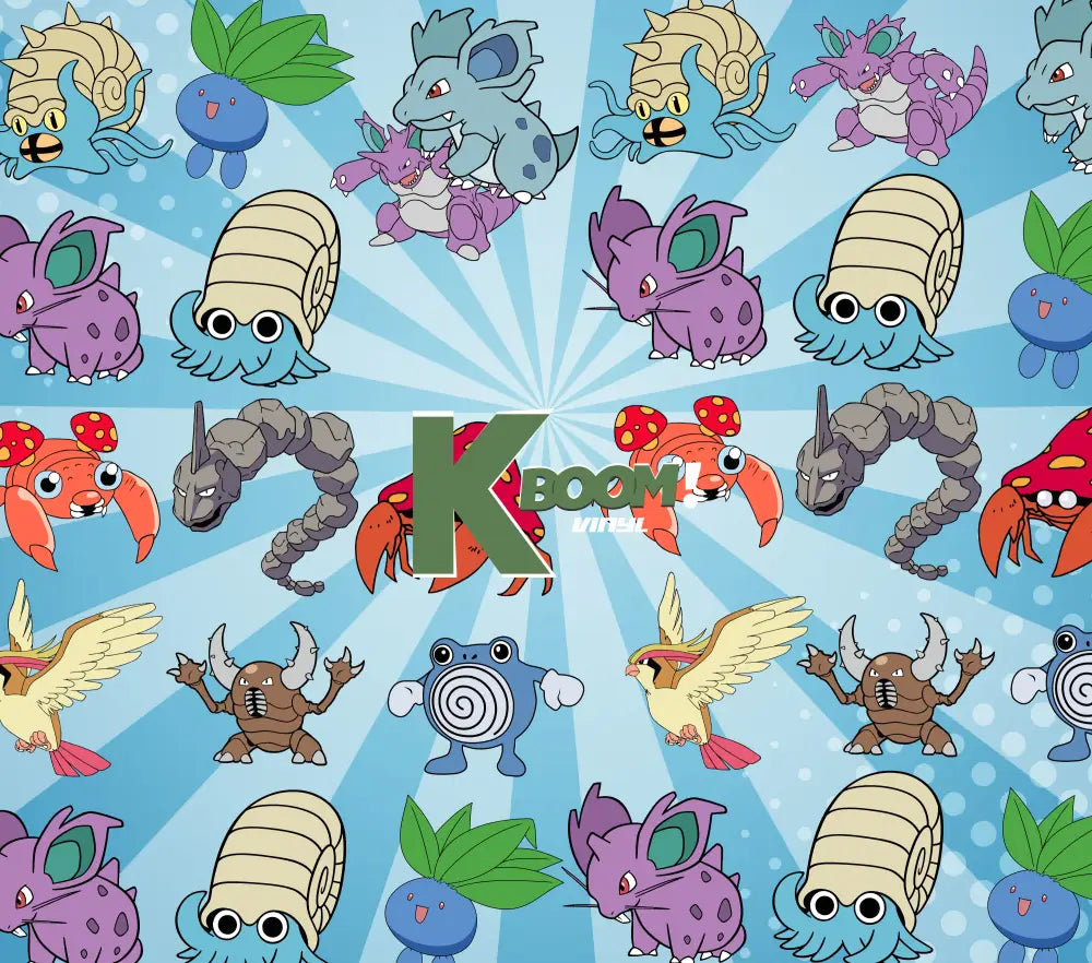 20 Oz Skinny Tumblers Pokémon design 1 30 image to choice from 15