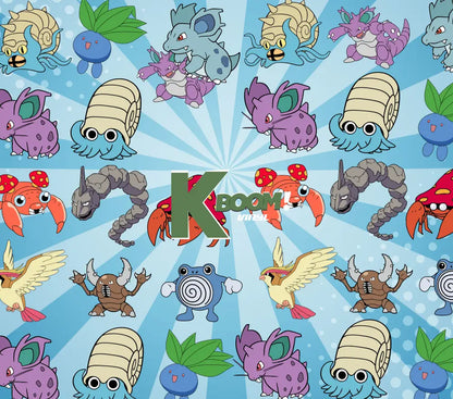 20 Oz Skinny Tumblers Pokémon design 1 30 image to choice from 15