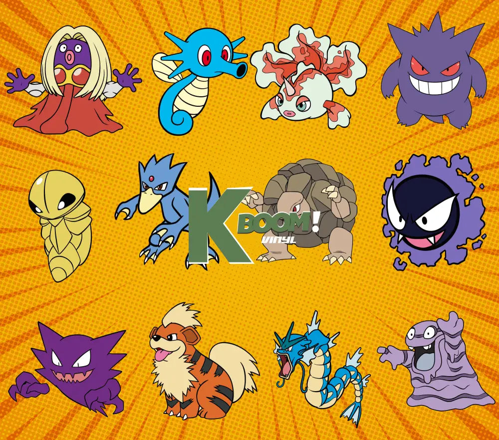 20 Oz Skinny Tumblers Pokémon design 1 30 image to choice from 17