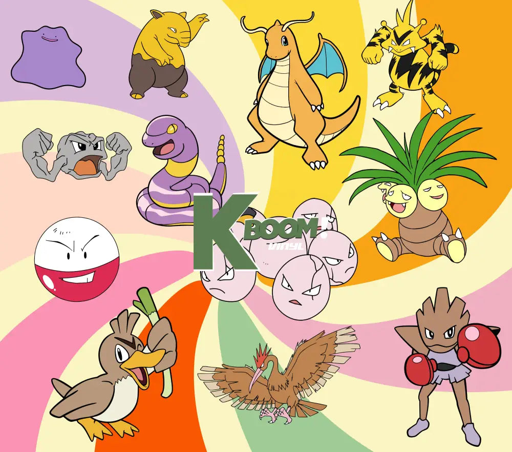 20 Oz Skinny Tumblers Pokémon design 1 30 image to choice from 18