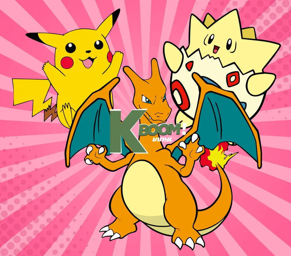 20 Oz Skinny Tumblers Pokémon design 1 30 image to choice from 24