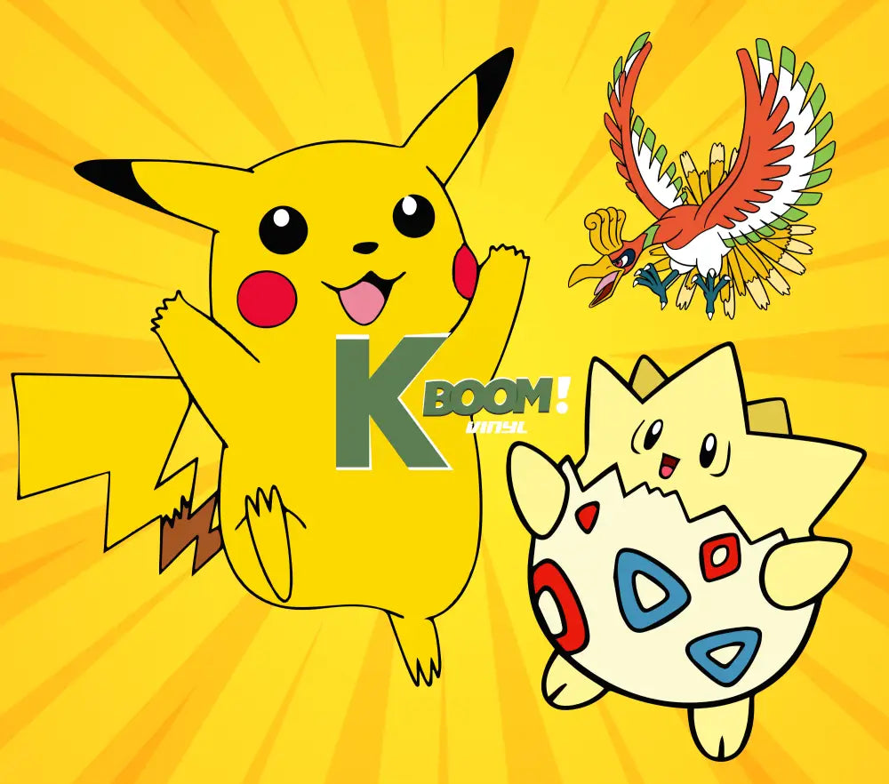 20 Oz Skinny Tumblers Pokémon design 1 30 image to choice from 25