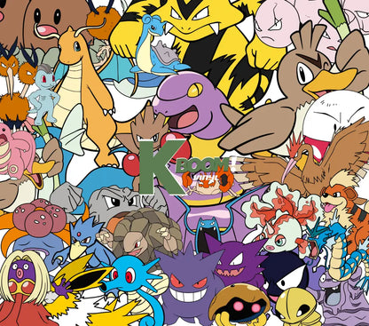 20 Oz Skinny Tumblers Pokémon design 1 30 image to choice from 7