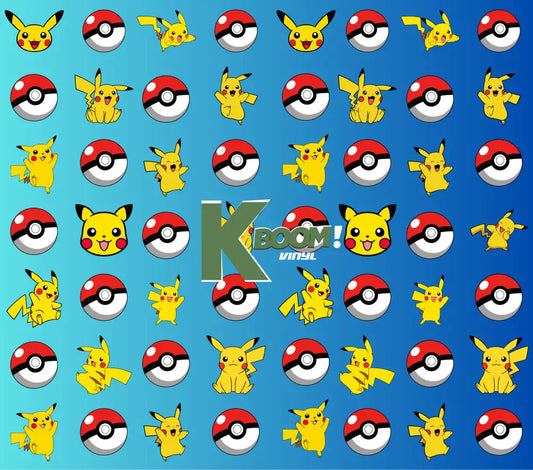 20 Oz Skinny Tumblers Pokémon design 2 22 image to choice from 20