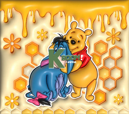 20 Oz Skinny Tumblers Pooh 11 image to choice from 1