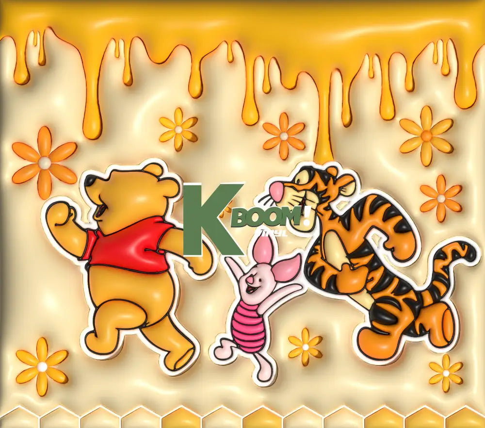 20 Oz Skinny Tumblers Pooh 11 image to choice from 10