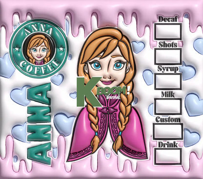 20 Oz Skinny Tumblers Princes 10 image to choice from 1