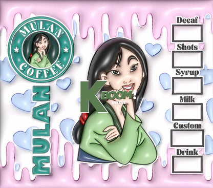 20 Oz Skinny Tumblers Princes 10 image to choice from 10