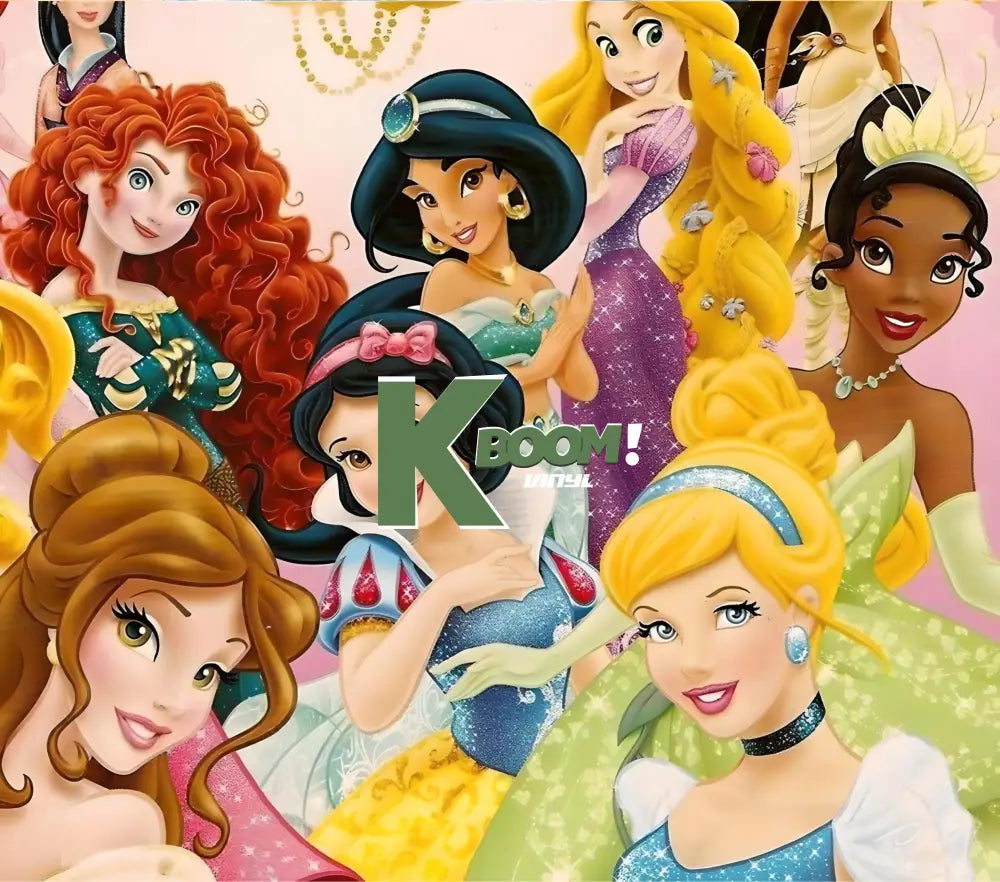 20 Oz Skinny Tumblers Princess design 2 30 image to choice from 19