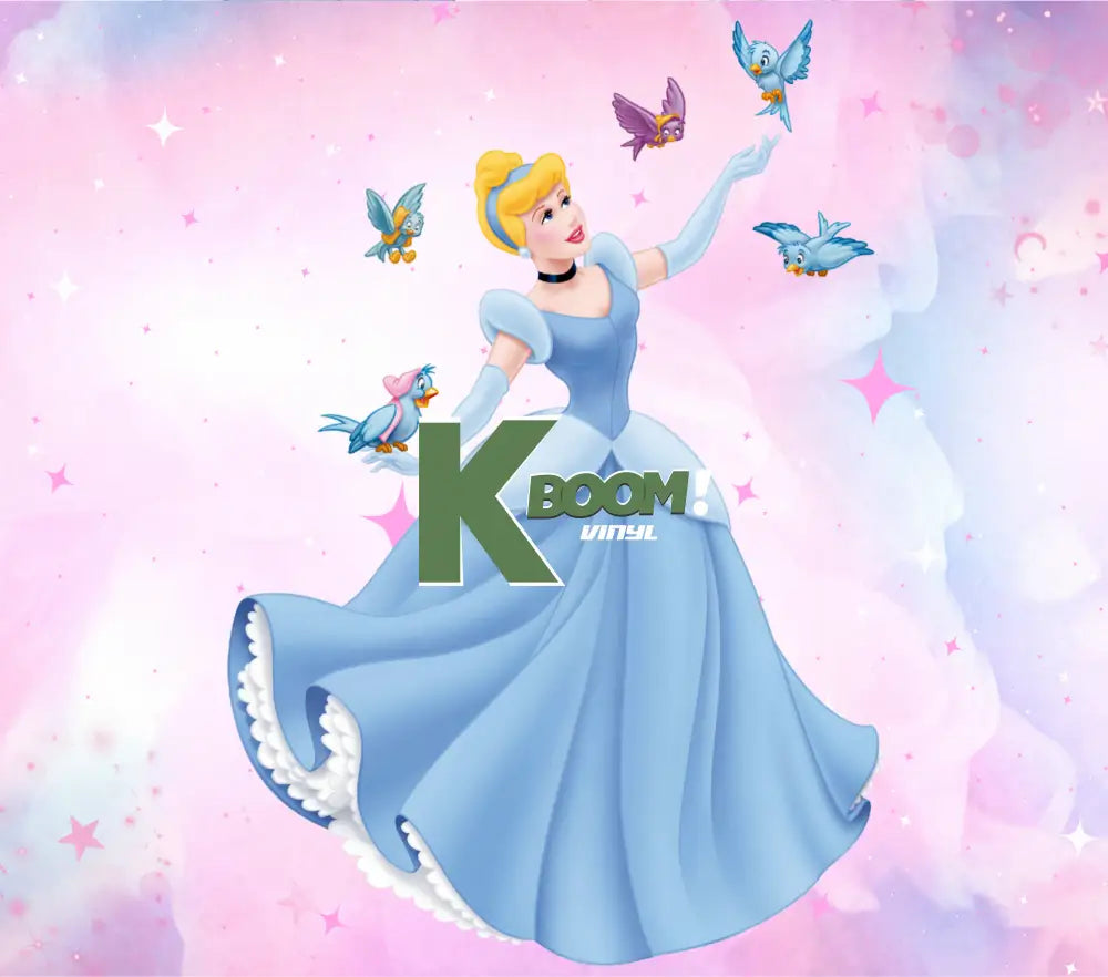 20 Oz Skinny Tumblers Princess design 2 30 image to choice from 25