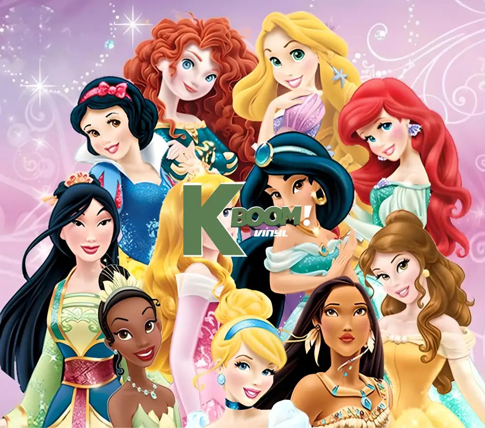 20 Oz Skinny Tumblers Princess design 2 30 image to choice from 20