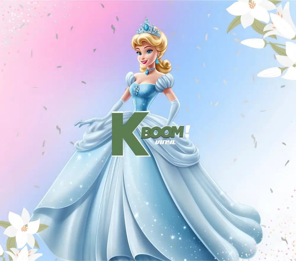 20 Oz Skinny Tumblers Princess design 2 30 image to choice from 6