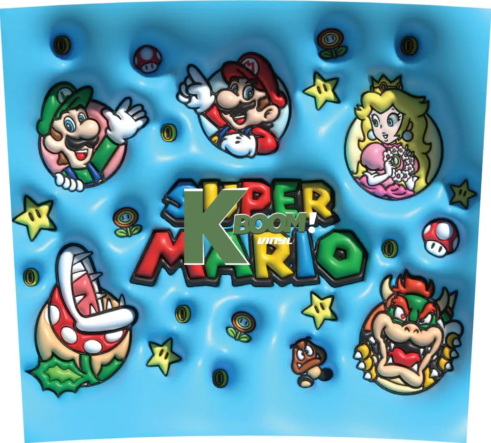 20 Oz Skinny Tumblers Super Mario A4 3