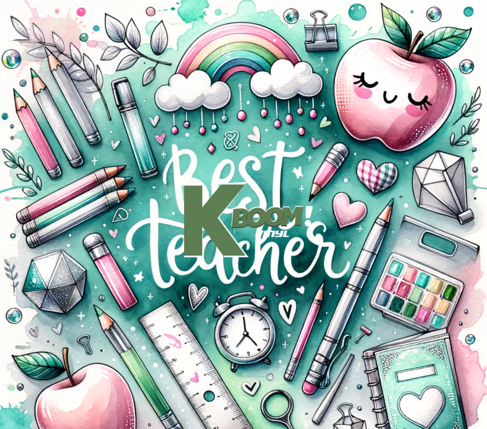 20 Oz Skinny Tumblers Teacher design 6 images to choice from 6