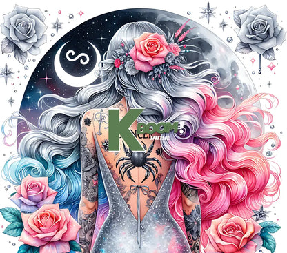 20 Oz Skinny Tumblers Zodiac design 12 images to choice from 10