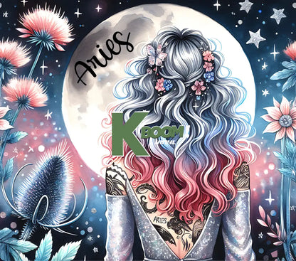 20 Oz Skinny Tumblers Zodiac design 12 images to choice from 11