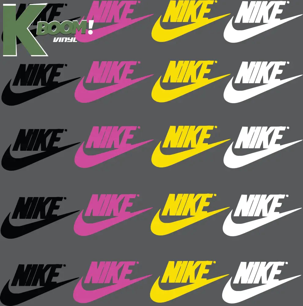 20 X NIKE VARIATIONS IRON ON HEAT TRANSFER SPORT