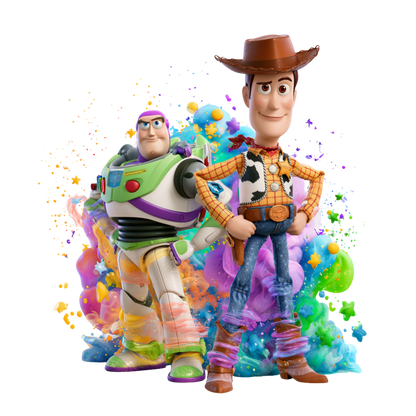 Iron On DTF Transfers For T-Shirt Clothes about 22cm 10 to choice from Toy Story 5