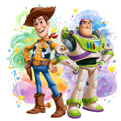 Iron On DTF Transfers For T-Shirt Clothes about 22cm 10 to choice from Toy Story 5