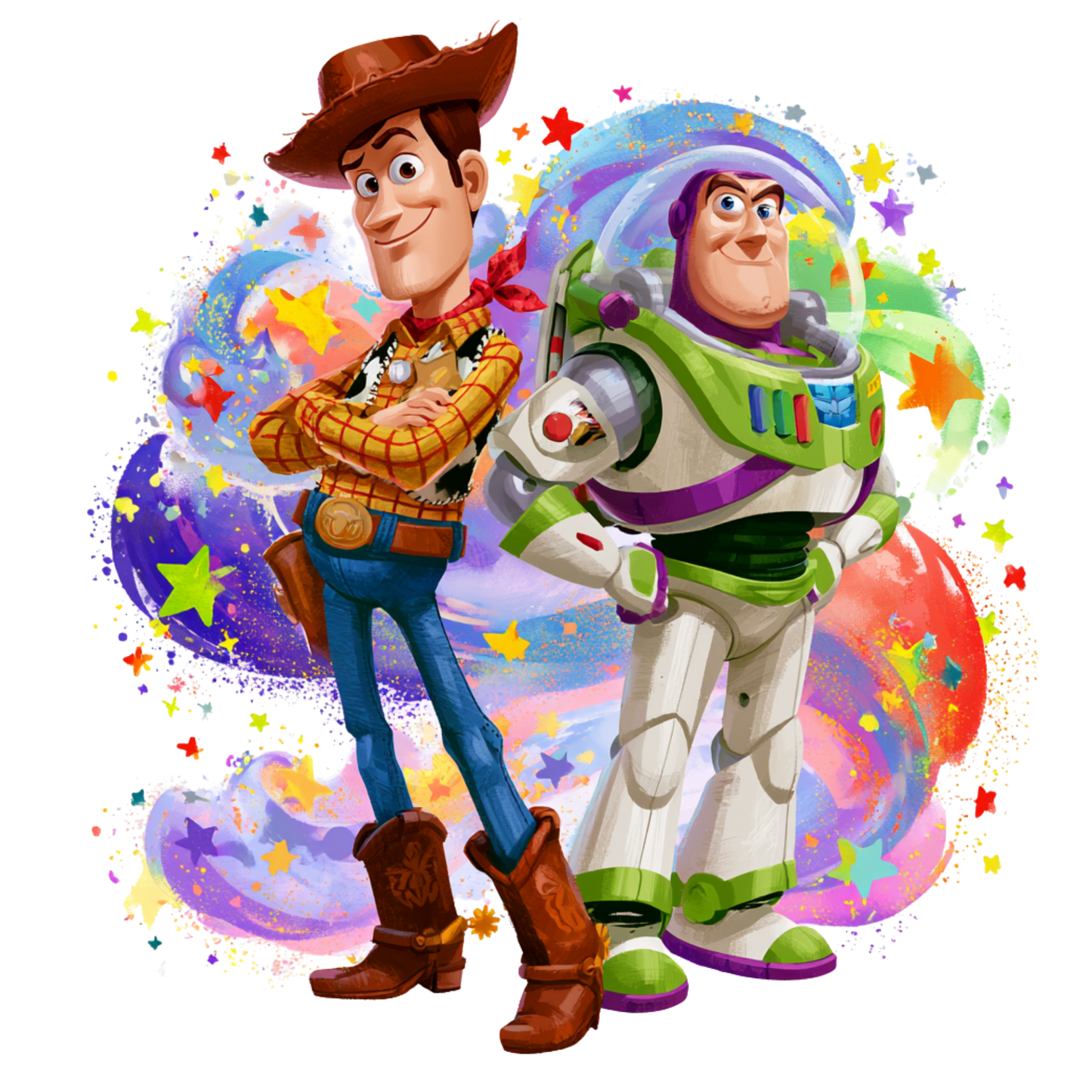 Iron On DTF Transfers For T-Shirt Clothes about 22cm 10 to choice from Toy Story 5