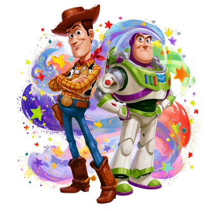 Iron On DTF Transfers For T-Shirt Clothes about 22cm 10 to choice from Toy Story 5
