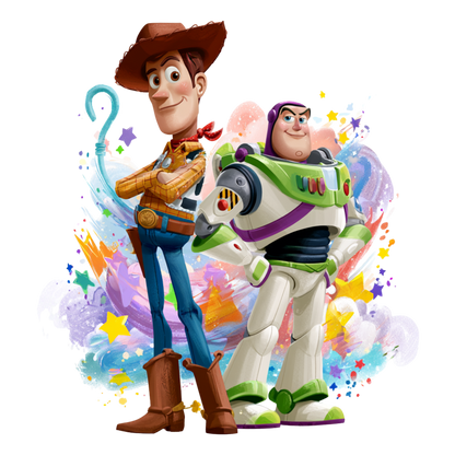 Iron On DTF Transfers For T-Shirt Clothes about 22cm 10 to choice from Toy Story 5