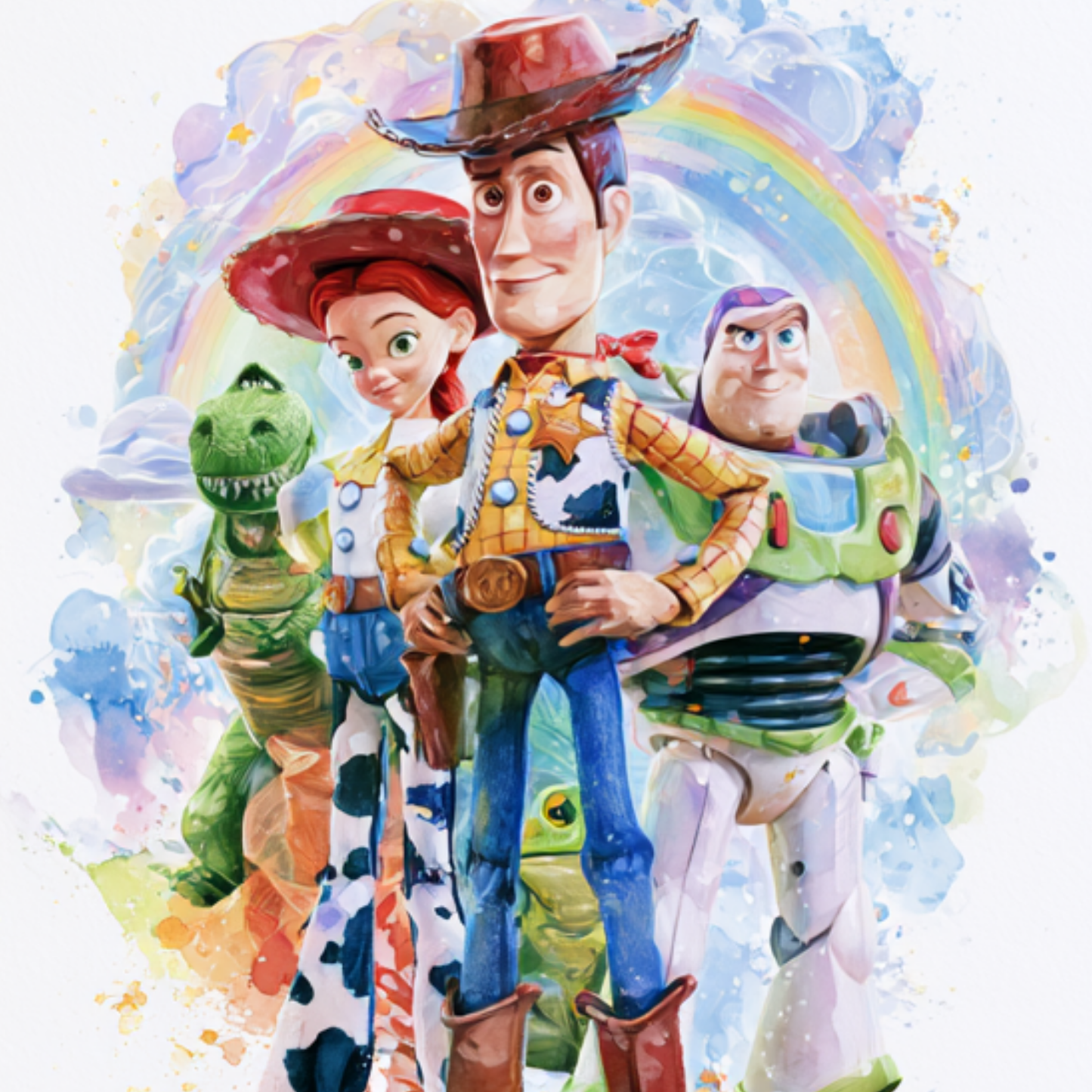 Iron On DTF Transfers For T-Shirt Clothes about 22cm 10 to choice from Toy Story 5