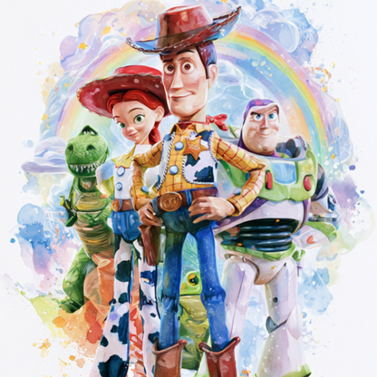 Iron On DTF Transfers For T-Shirt Clothes about 22cm 10 to choice from Toy Story 5