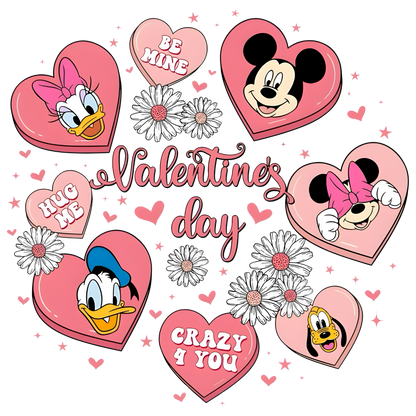 Iron On DTF Transfers For T-Shirt Clothes about 22cm 10 to choice from Valentines