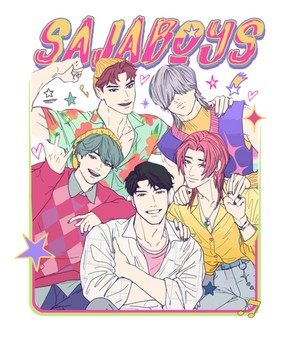 Iron On DTF Transfers For T-Shirt Clothes about 20cm 5 to choice from