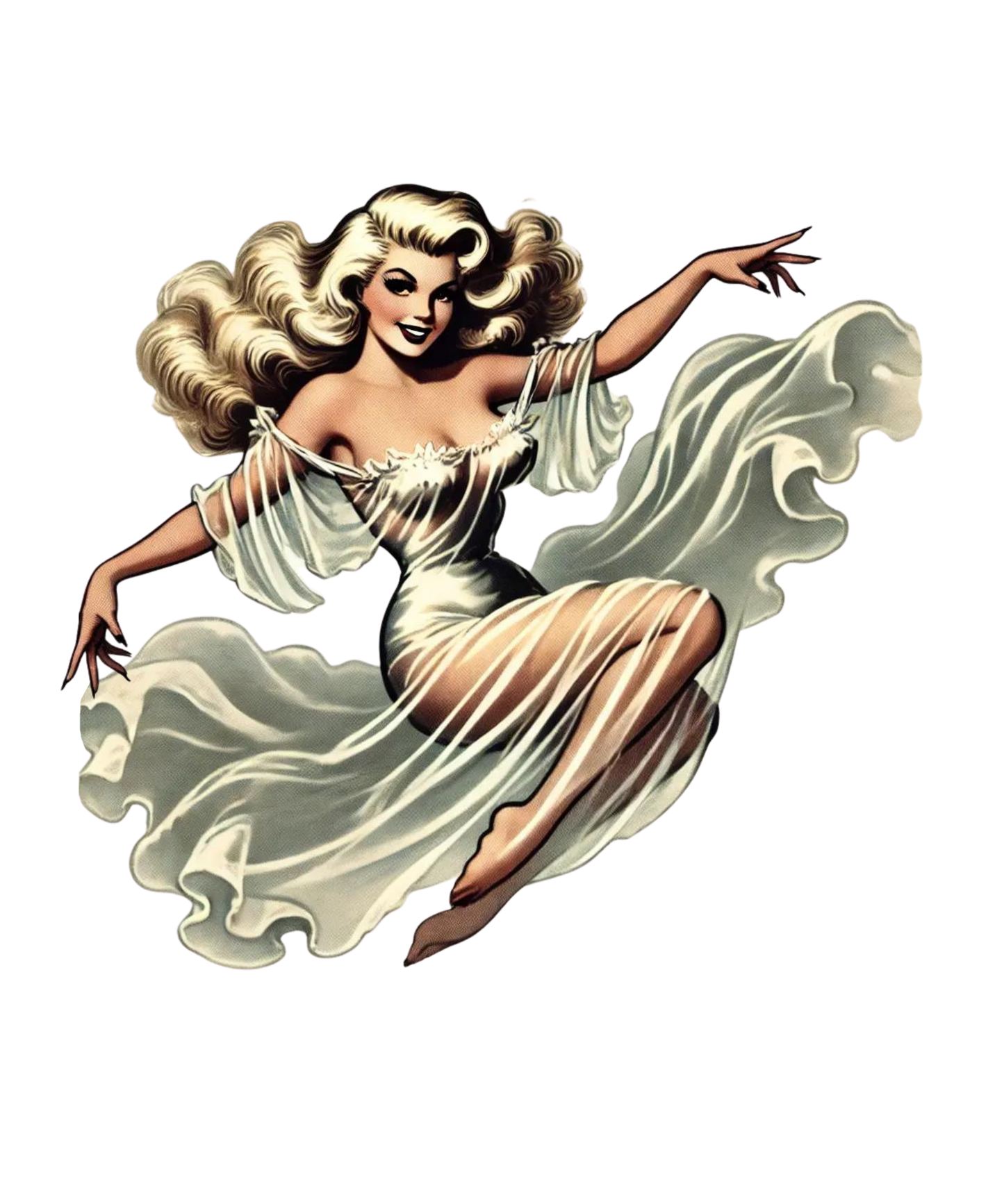 Iron On DTF Transfers For T-Shirt Clothes about 22cm Vintage