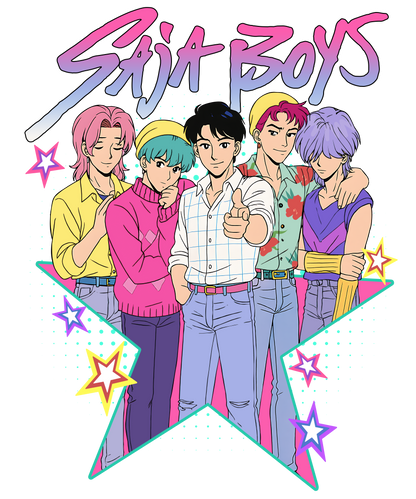 Iron On DTF Transfers For T-Shirt Clothes about 20cm 5 to choice from