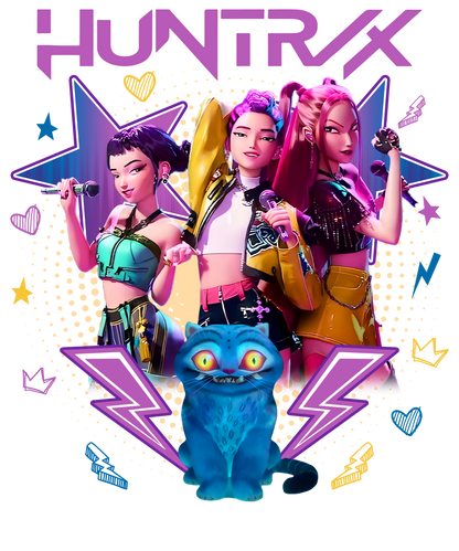 Iron On DTF Transfers For T-Shirt Clothes about 20cm 5 to choice from