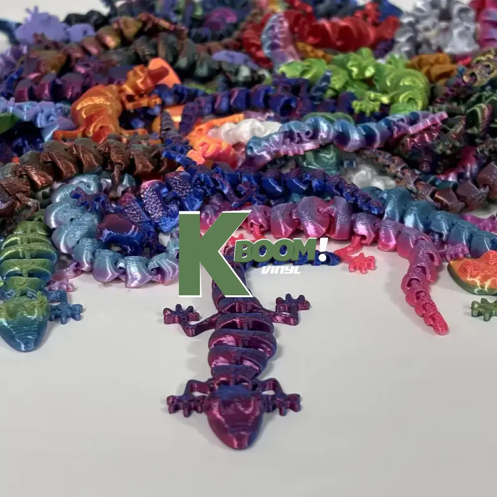 5 x 3D Printed Gecko