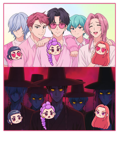 Iron On DTF Transfers For T-Shirt Clothes about 20cm 5 to choice from