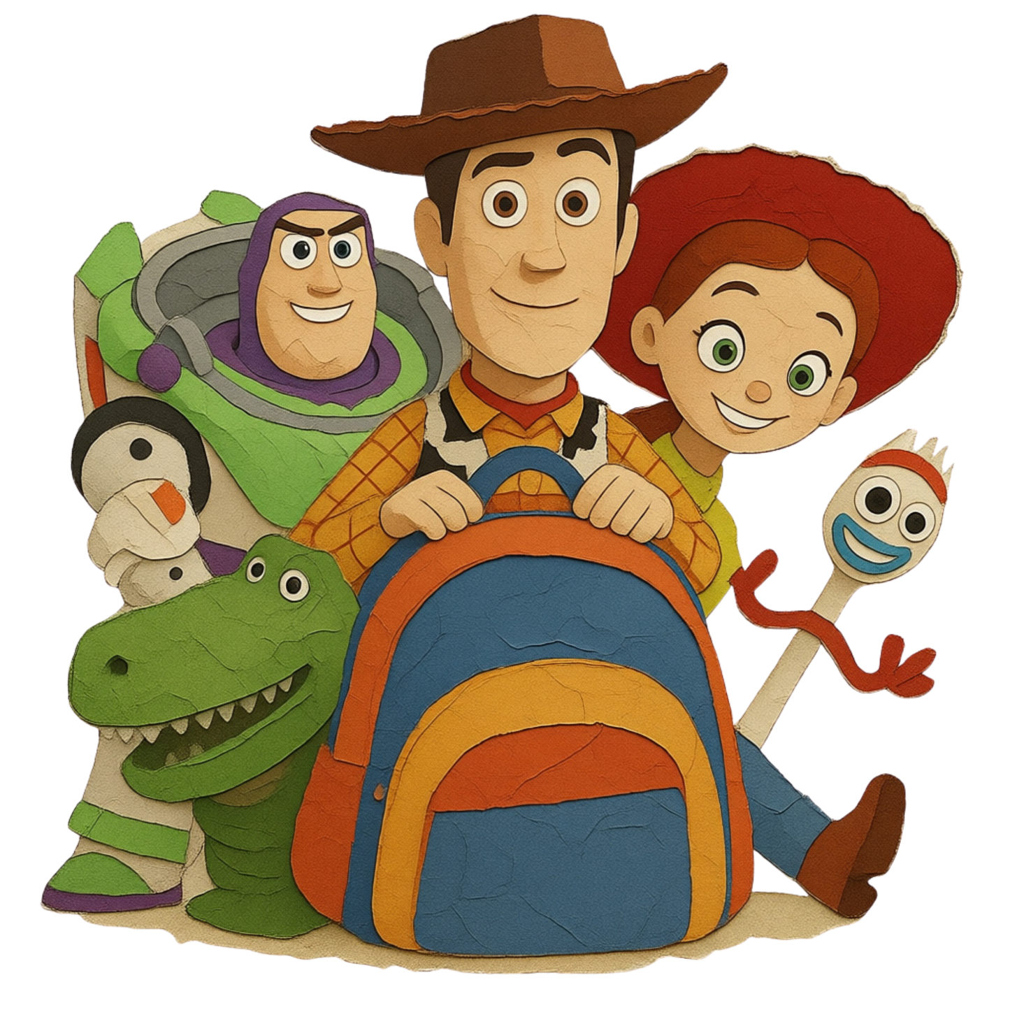 Iron On DTF Transfers For T-Shirt Clothes about 22cm 10 to choice from Toy Story 5