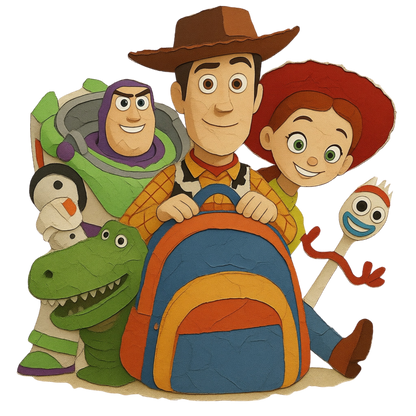 Iron On DTF Transfers For T-Shirt Clothes about 22cm 10 to choice from Toy Story 5