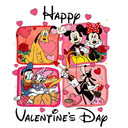 Iron On DTF Transfers For T-Shirt Clothes about 22cm 10 to choice from Valentines
