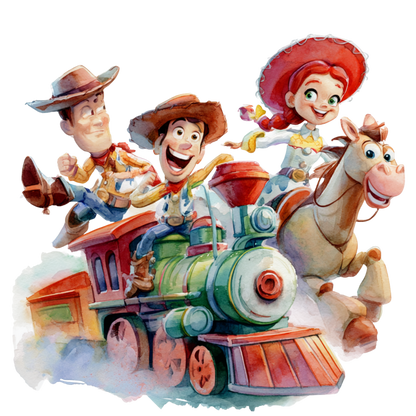 Iron On DTF Transfers For T-Shirt Clothes about 22cm 10 to choice from Toy Story 5