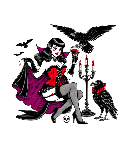 Iron On DTF Transfers For T-Shirt Clothes about 22cm Vintage