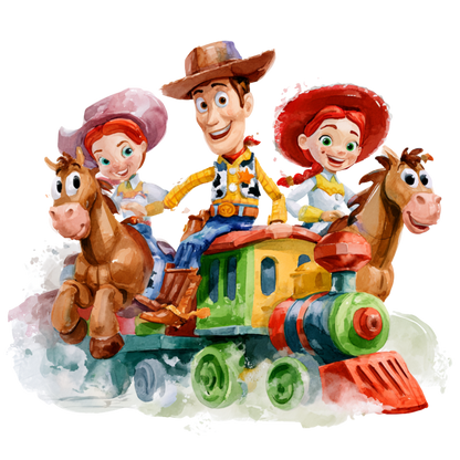 Iron On DTF Transfers For T-Shirt Clothes about 22cm 10 to choice from Toy Story 5