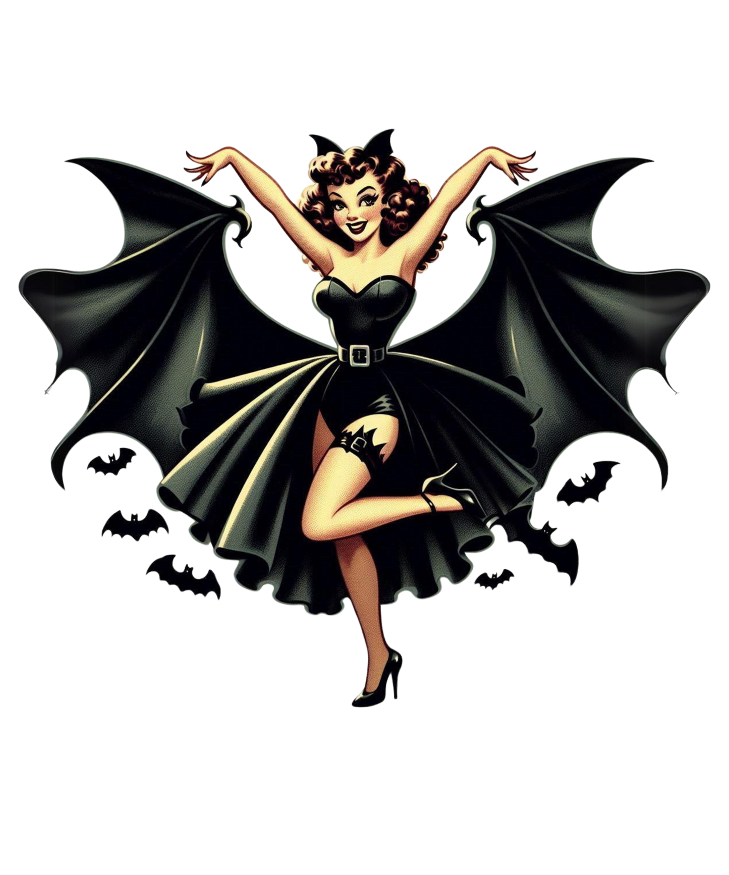 Iron On DTF Transfers For T-Shirt Clothes about 22cm Vintage