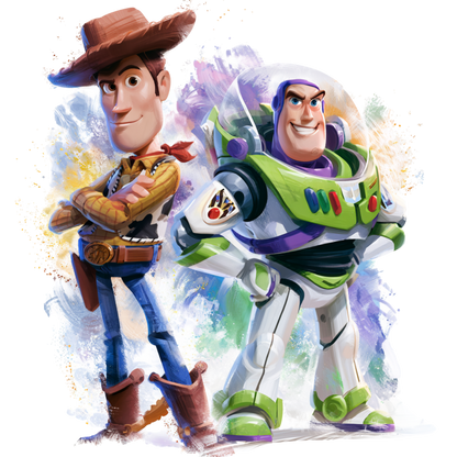 Iron On DTF Transfers For T-Shirt Clothes about 22cm 10 to choice from Toy Story 5