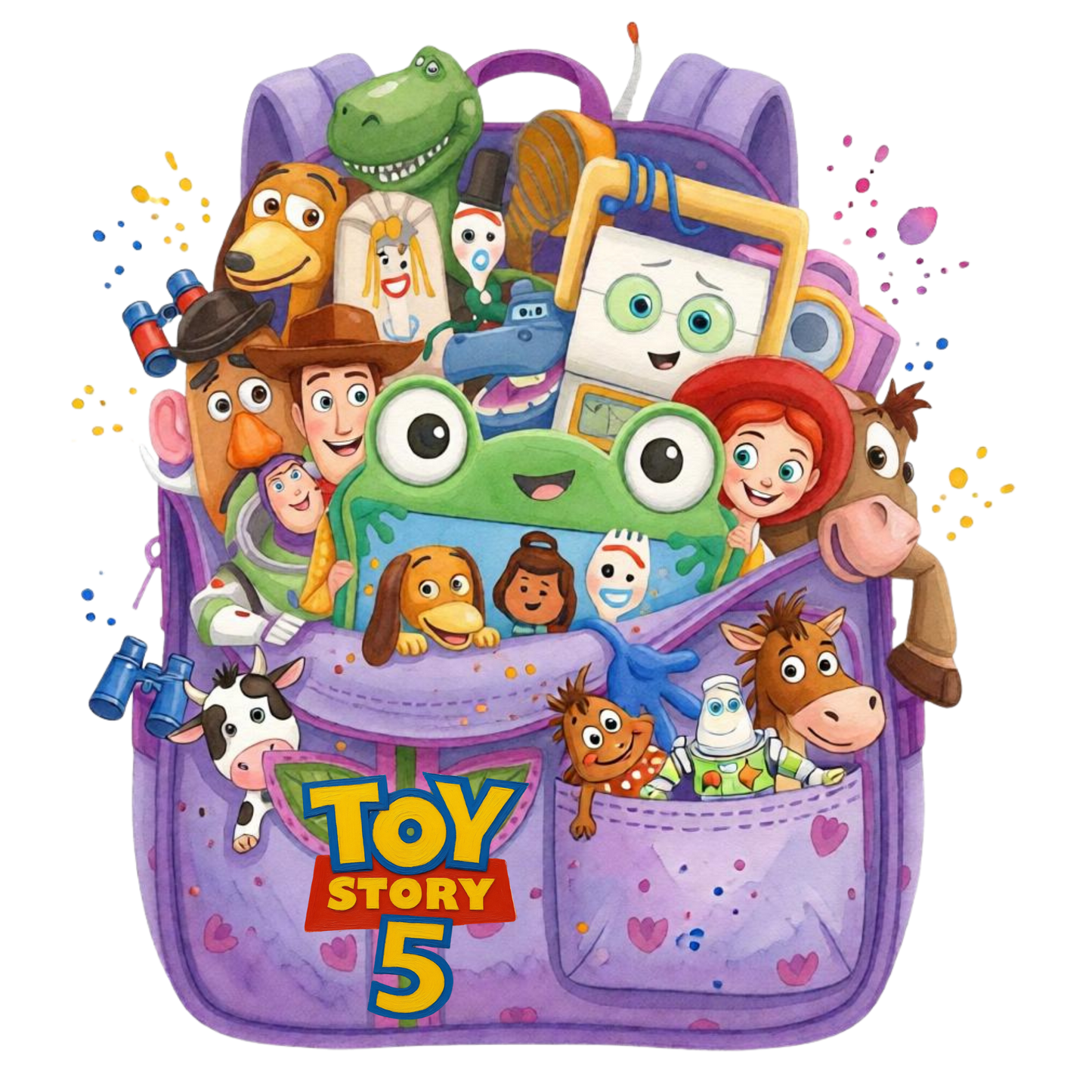 Iron On DTF Transfers For T-Shirt Clothes about 22cm 10 to choice from Toy Story 5